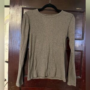 Everlane Pima Micro-Rib long-sleeve crew shirt